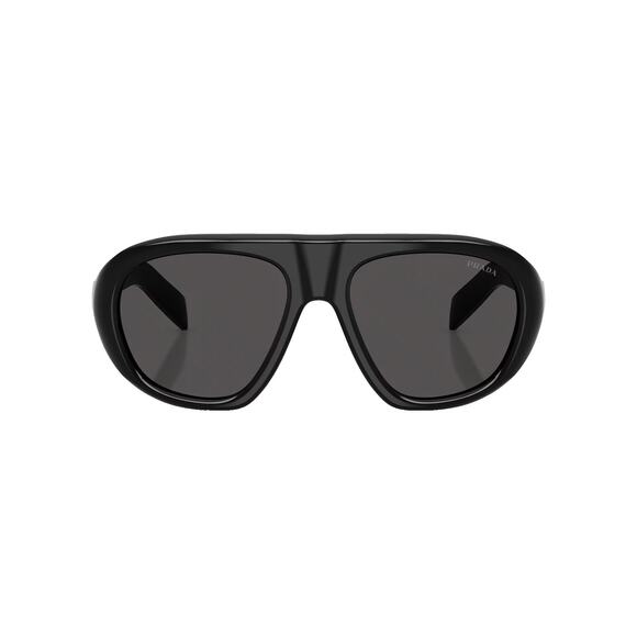 New PRADA Sunglasses PR C05S 16K08Z Black 2025 Collection Aviator Shield Mask - Picture 3 of 9